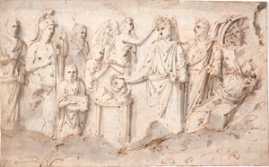 Imperial Sacrifice to Mars by after Ubekendt