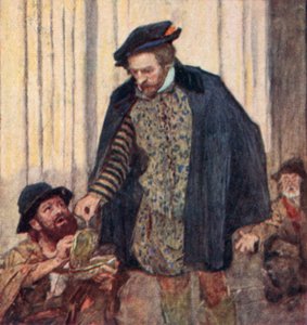 Shakespeare Giving a Penny to a Beggar