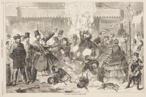 A Snow Slide in the City by after Winslow Homer
