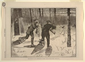 Deer-Stalking in the Adirondacks in Winter, from Every Saturday, January 21, 1871, p. 57