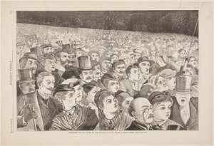 Fireworks on the Night of the Fourth of July by after Winslow Homer