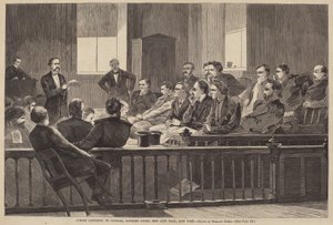 Jurors Listening to Counsel, Supreme Court, New City Hall, New York by after Winslow Homer