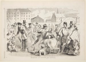 Skating at Boston by after Winslow Homer