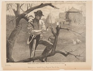 Spring Farm Work – Grafting by after Winslow Homer