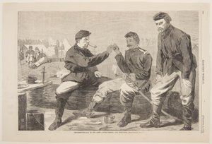 Thanksgiving-Day in the Army – After Dinner: The Wish-Bone by after Winslow Homer