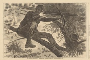 The Army of the Potomac - A Sharp-Shooter on Picket Duty by after Winslow Homer