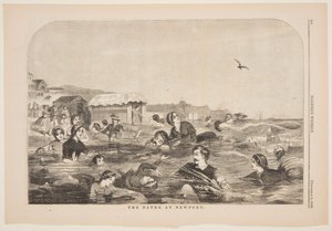 The Bath at Newport by after Winslow Homer