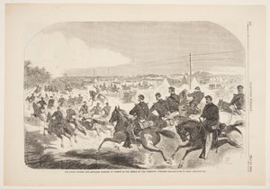 The Union Cavalry and Artillery Starting in Pursuit of the Rebels up the Yorktown Turnpike by after Winslow Homer