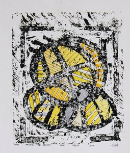 Bold Yellow Abstraction