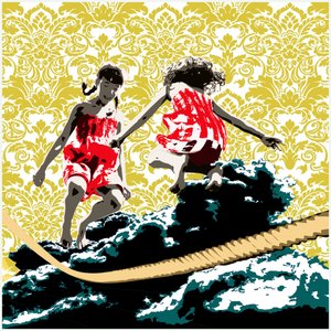 Girls Playing on Clouds