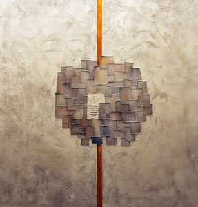 Textured Gold Geometric Abstract by andrea de ranieri