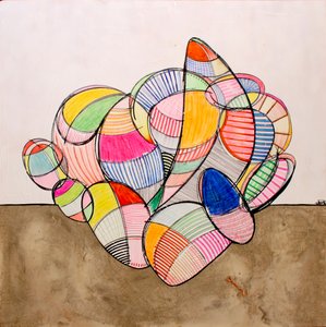 Vibrant Abstract Shapes by andrea de ranieri