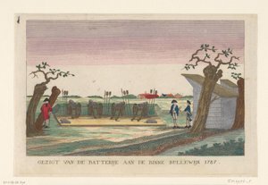 Battery at the Binnen Bullewijk, 1787 (Batteries Around Amsterdam in 1787) by anonymous (attributed to)