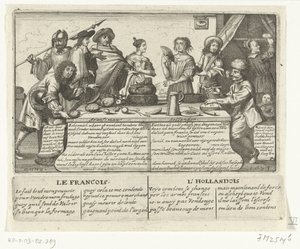 The Frenchman and the Dutchman, 1673 by anonymous (possibly)