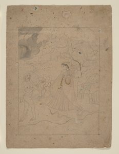 Abhisarika Nayika (Heroine Braving the Night) by anonymous 