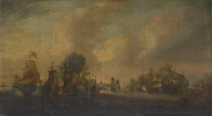 The Battle of the Downs, 21 October 1639 by anonymous 