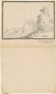 Landscape with a Fountain by attributed to Benjamin Franklin Bache