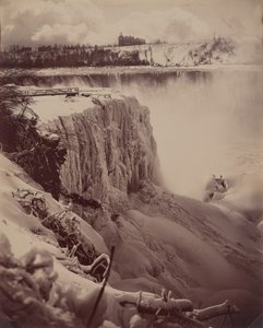 Frozen Falls by attributed to Charles Bierstadt
