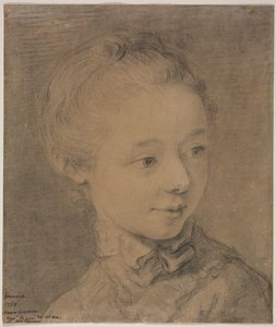 Head of a Young Girl Turning toward the Right