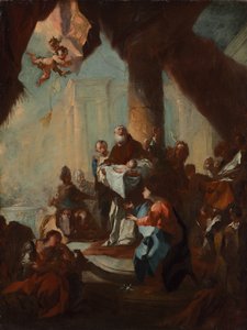 Study for "The Presentation of Christ in the Temple" (for Saint Ulrich, Vienna) by attributed to Franz Anton Maulbertsch
