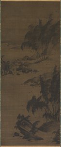 Bamboo in Wind by attributed to Genga