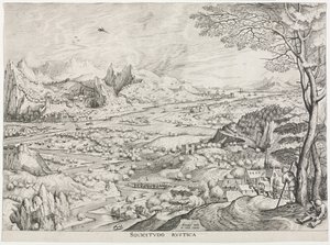 The Large Landscapes: Solicitudo Rustica by attributed to Jan van Doetechum