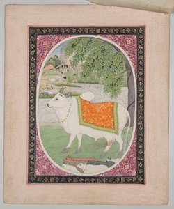 Taurus, from a Mandi Astrology Series by attributed to Sanju