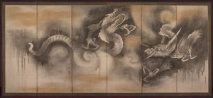 Dragon by attributed to Soga Nichokuan