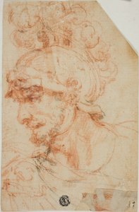 Bust of Helmeted Warrior in Profile by called Cavaliere d