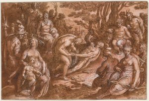 The Flaying of Marsyas, c. 1570-1605 by called Johannes Stradanus Jan van der