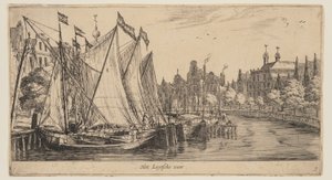 The Leytsche Ferry, from Views of Amsterdam by called Zeeman Reinier Nooms
