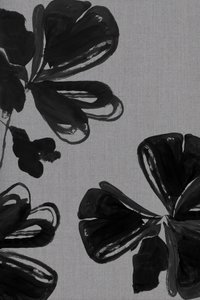 Abstract Black Flowers