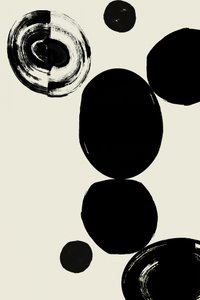 Abstract Black Forms by cartissi