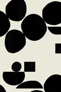 Abstract Black Shapes by cartissi
