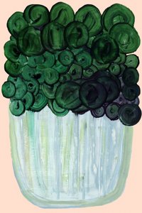 Abstract Green Houseplant by cartissi