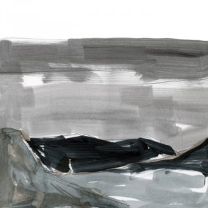 Abstract Grey Mountains