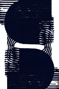 Abstract Navy Shapes by cartissi