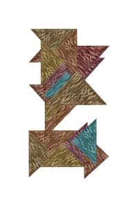 Abstract Textured Puzzle by cartissi
