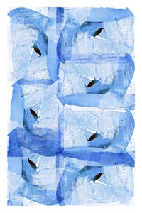 Blue Geometric Forms by cartissi