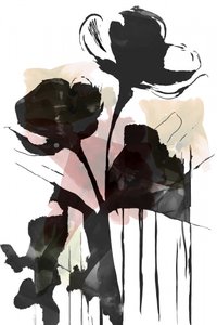 Dark Floral Abstract by cartissi