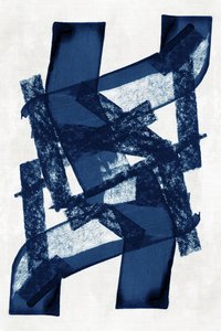 Deep Blue Abstract Shapes