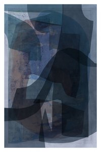 Deep Blue Layered Forms by cartissi