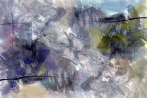 Dynamic Blue Abstract by cartissi