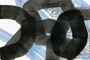 Dynamic Blue Gray Abstract