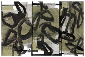 Dynamic Brushstroke Abstract by cartissi