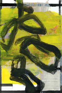 Dynamic Yellow Abstract