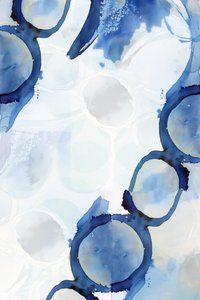 Fluid Indigo Circles by cartissi