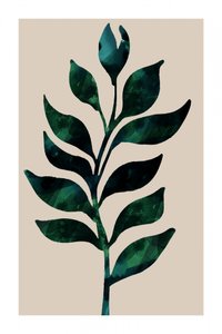 Green Botanical Stem by cartissi