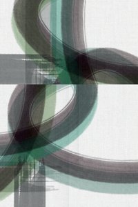 Green Grey Abstract Flow by cartissi