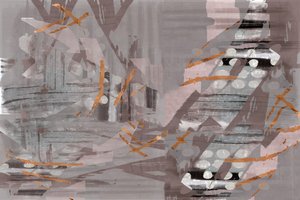 Layered Copper Abstract by cartissi